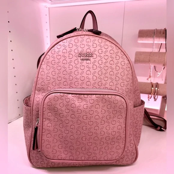 Guess Bags Guess Leather Backpack Poshmark